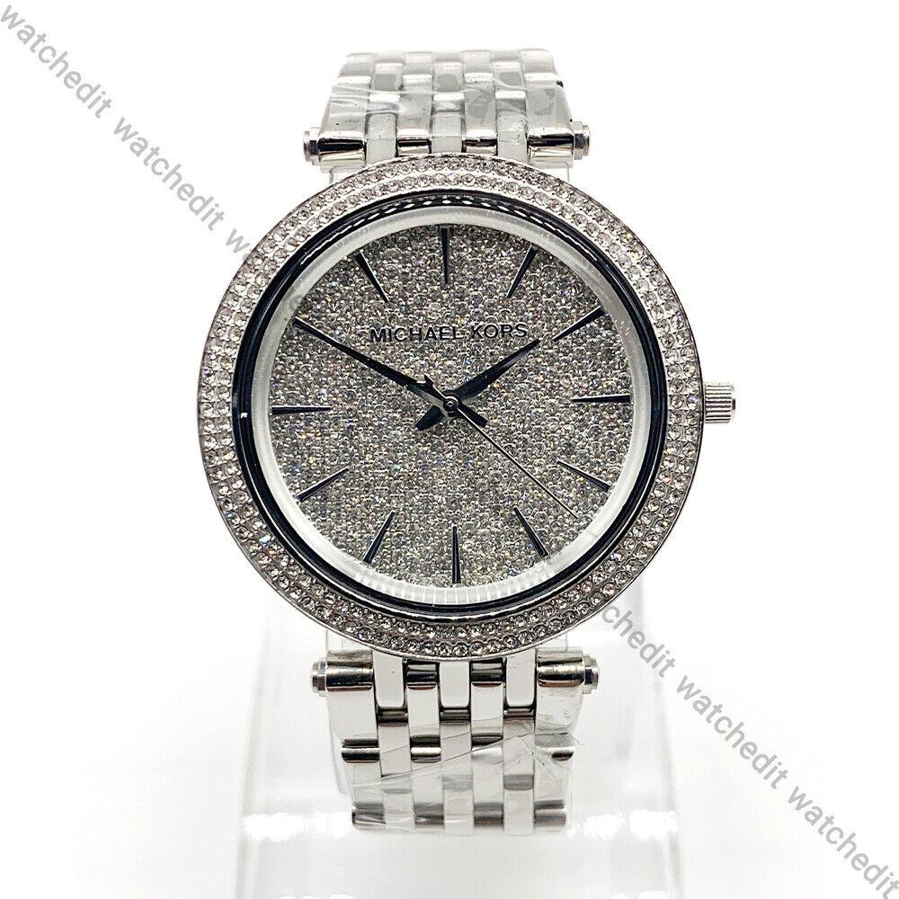 MK3437 Silver Tone Stainless Steel Bracelet Analog Women`s Watch by Michael Kors