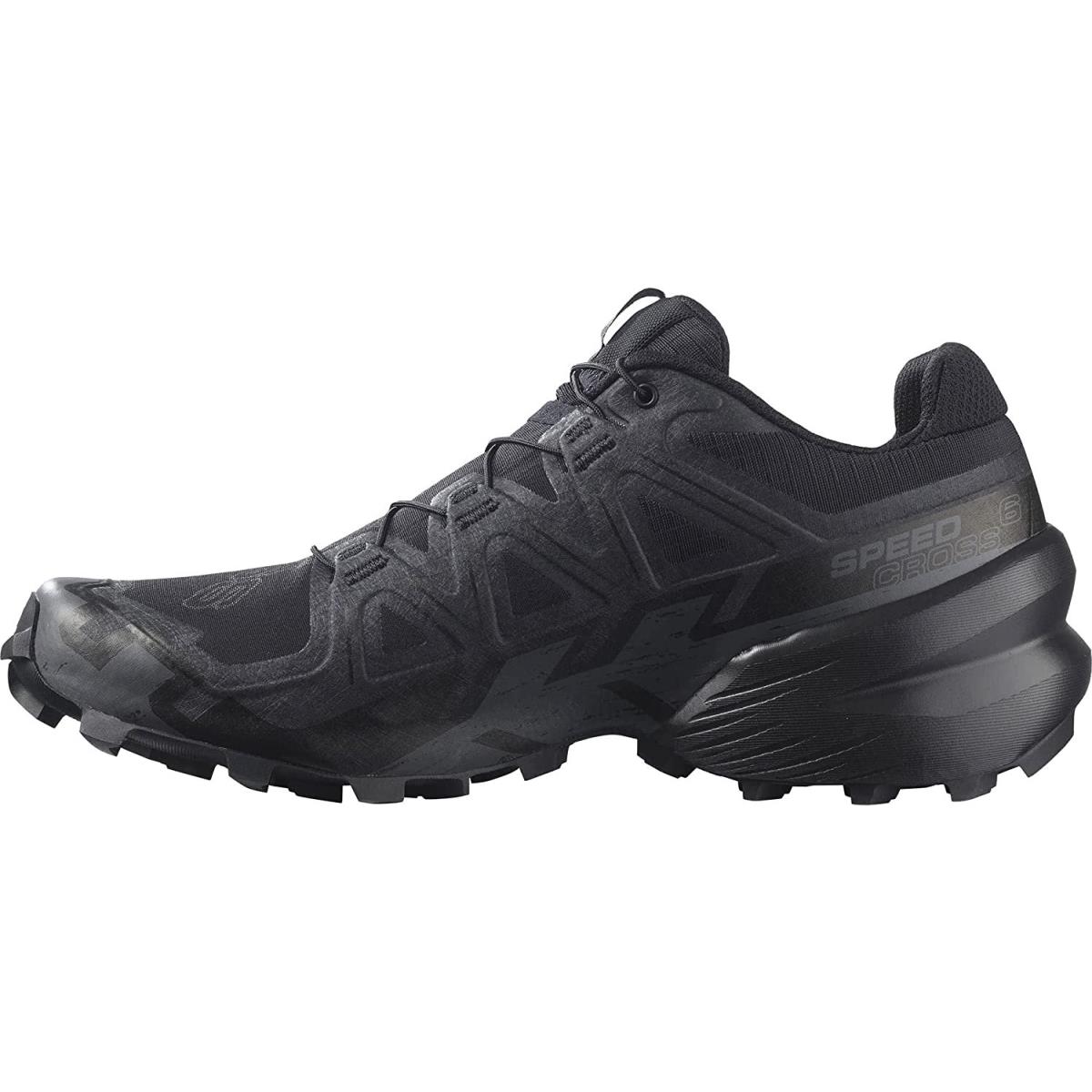 Salomon Men`s Speedcross 6 Trail Running Shoe Black/Black/Phantom