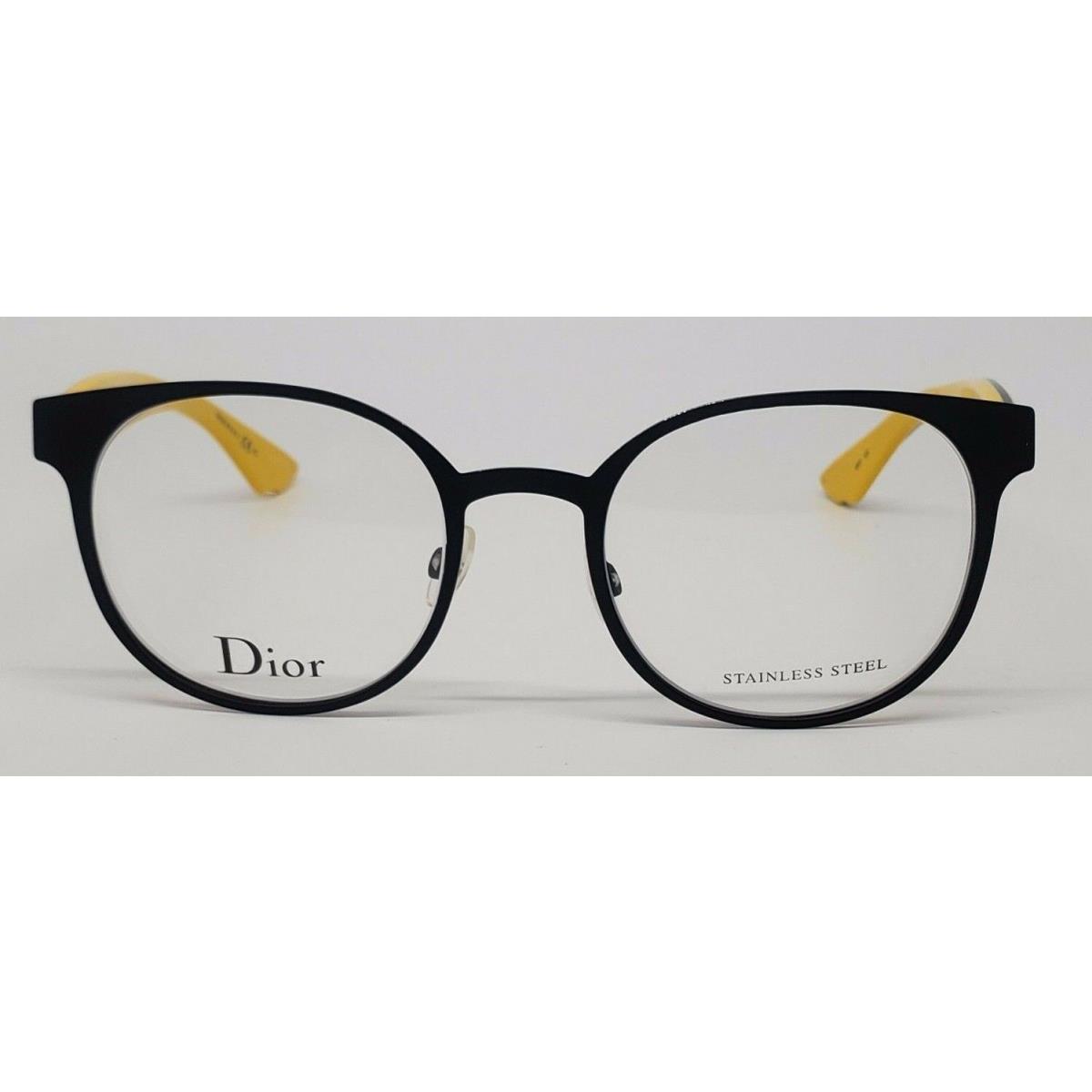 Christian Dior CD3781 Black/pink Mkf Round Metal Eyeglasses Frame 50-20-145