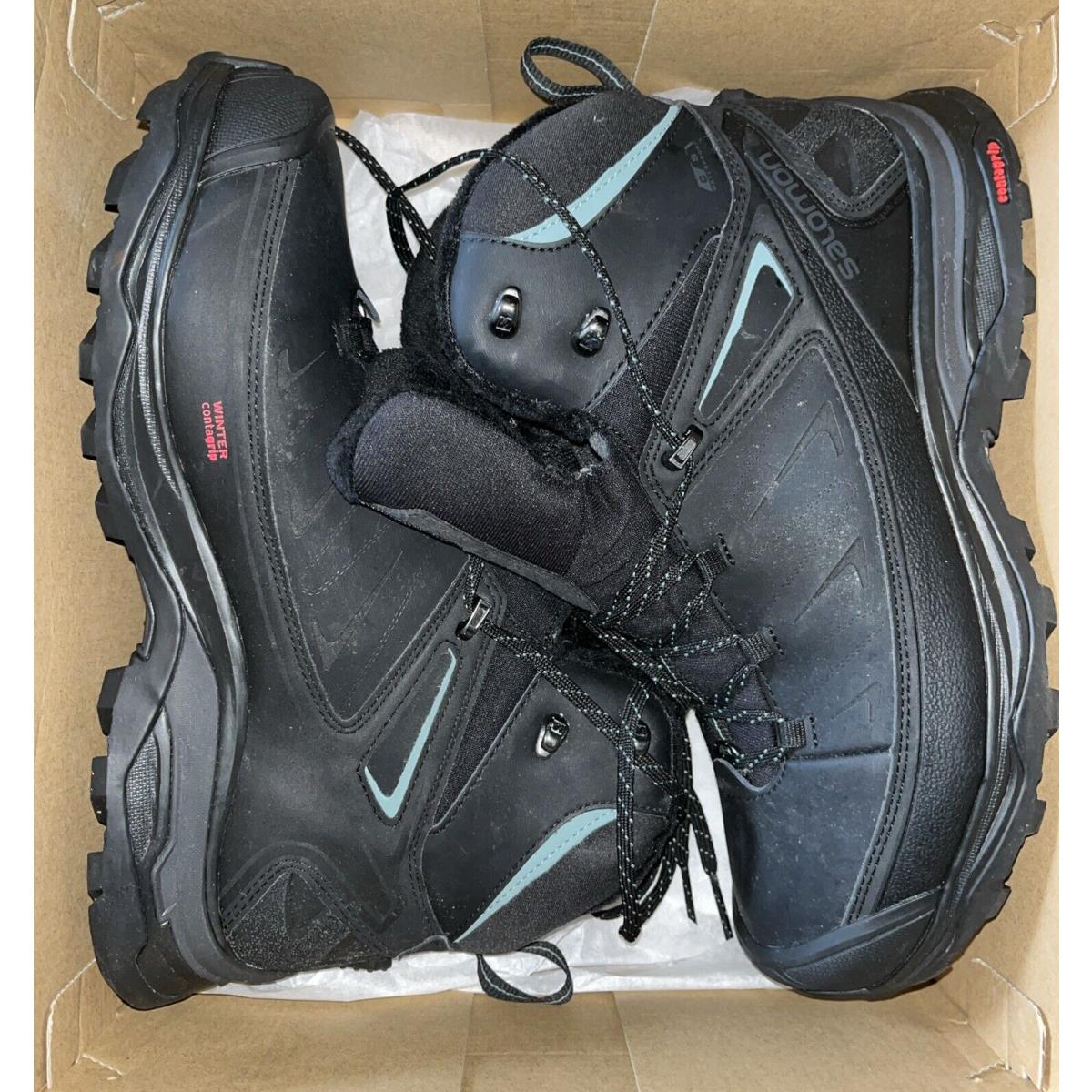 Salomon Women`s X Ultra Mid Winter CS Waterproof Hiking Boot - Black - Size 9