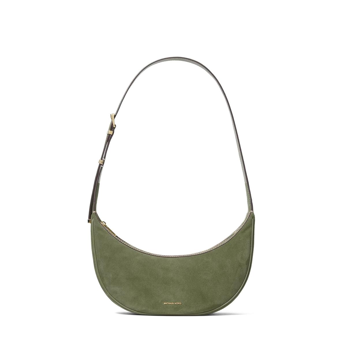 Woman`s Handbags Michael Michael Kors Avra Medium Convertible Sling Crossbody Smokey Olive