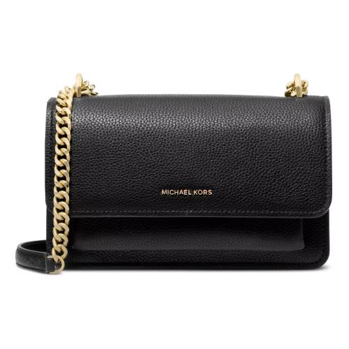 Michael Kors Claire Large Shoulder Bag - Black / Navy / Driftwood Black