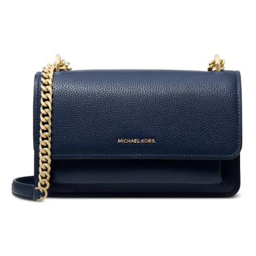 Michael Kors Claire Large Shoulder Bag - Black / Navy / Driftwood Navy