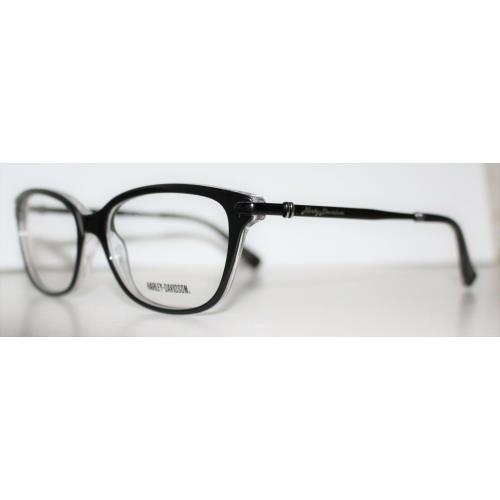 Harley Davidson HD 517 Blk Black Cats Eye Optical Eyeglass Frame For Women