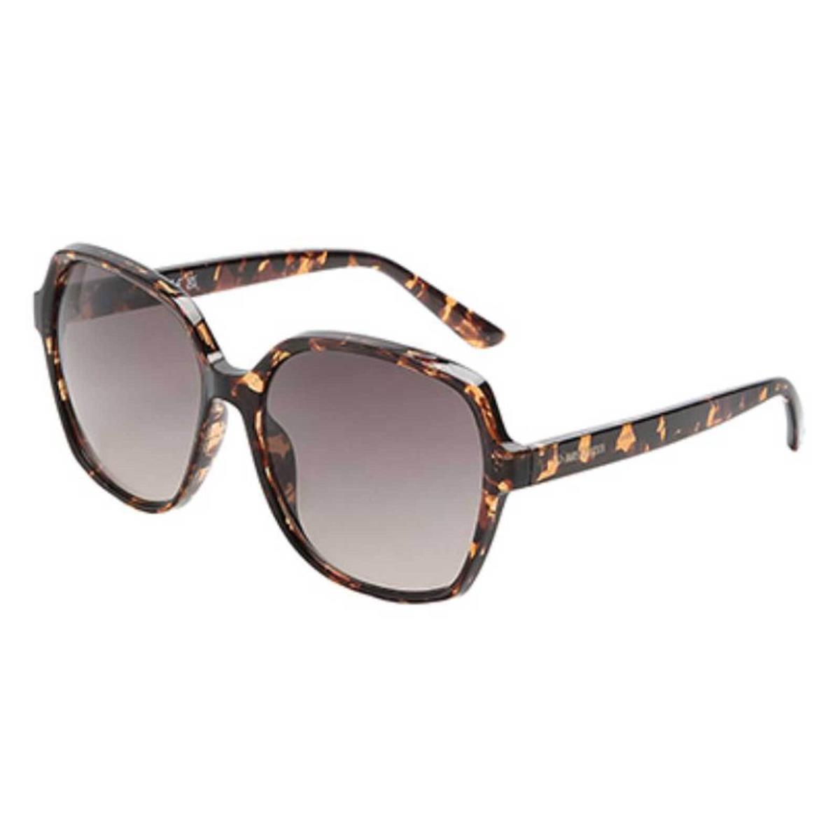 Harley-davidson Women`s Square Fashion Sunglasses Dark Havana Brown Frames