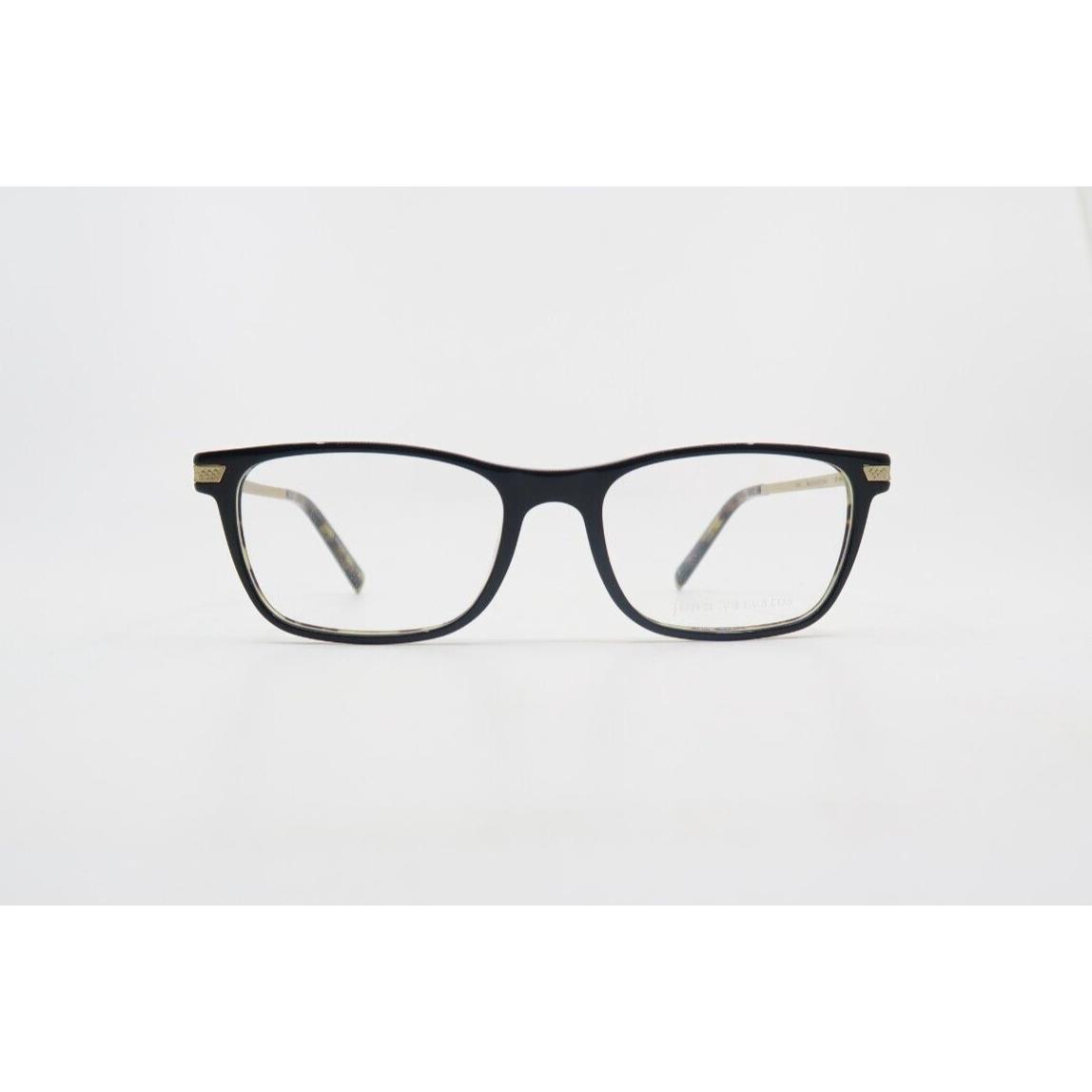 John Varvatos V412 57mm Black and Brown Tortoise Men`s Eyeglasses