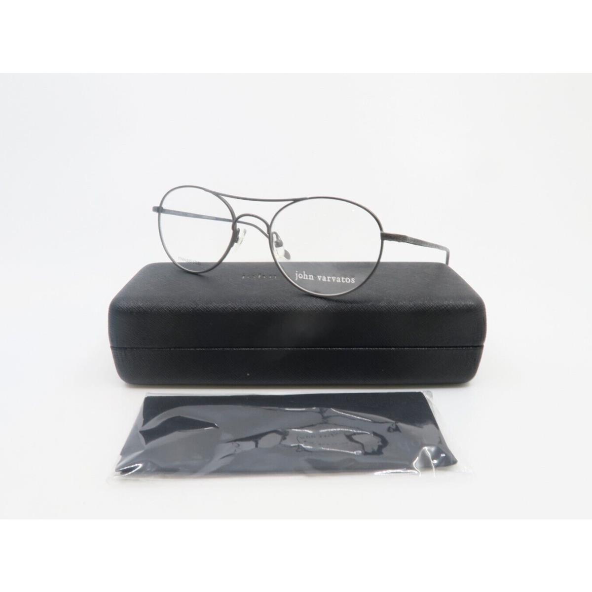 John Varvatos V158 51mm Gunmetal Stainless Steel-double Bridge-new Eyeglasses