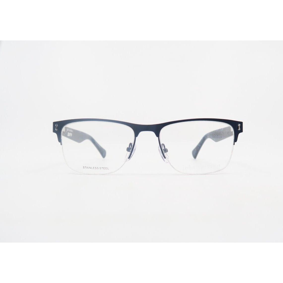 John Varvatos V181 54mm Navy Blue Semi Rimless Men`s Eyeglasses