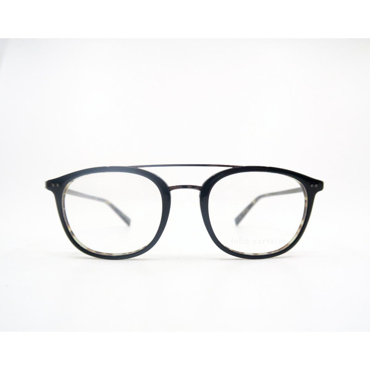 John Varvatos V378 49mm Black/brown Tortoise/gunmetal Men`s Eyeglasses