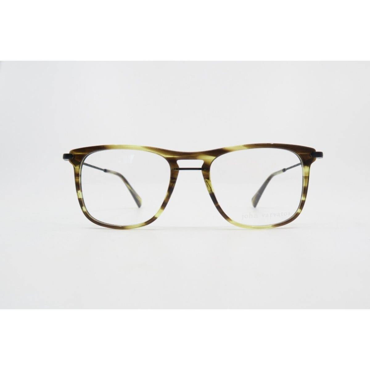 John Varvatos VJV420 52mm Olive Horn Men`s Eyeglasses