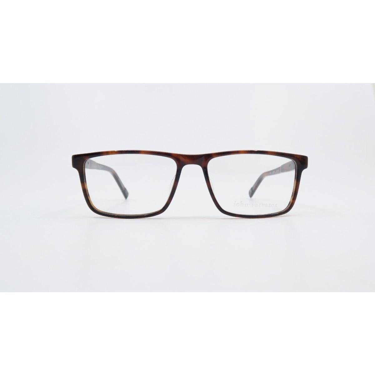 John Varvatos V404 56mm Brown Rectangular Men`s Eyeglasses