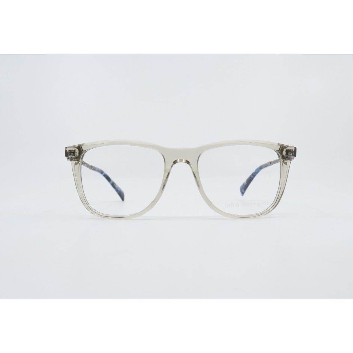 John Varvatos V418 52mm Clear Smoke/silver Metal Men`s Eyeglasses