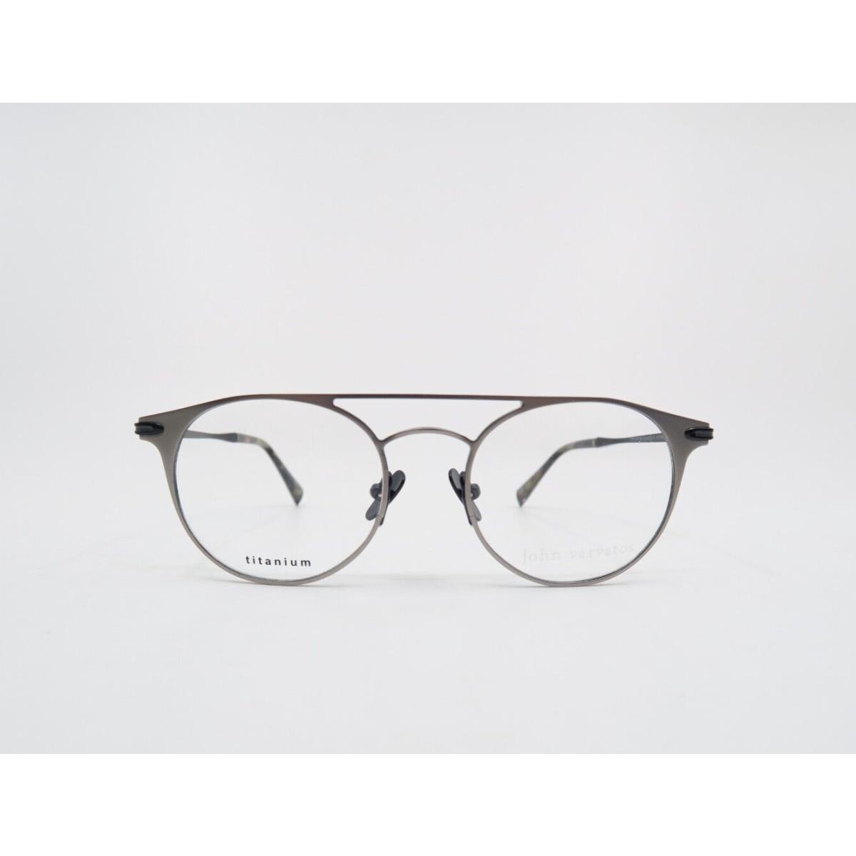 John Varvatos V169 49mm Gunmetal Silver Titanium Men`s Eyeglasses