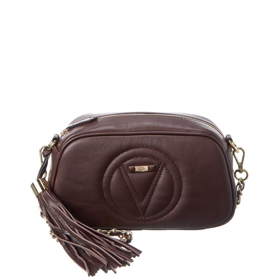 Valentino By Mario Valentino Bella Signature Leather Crossbody Women`s Brown