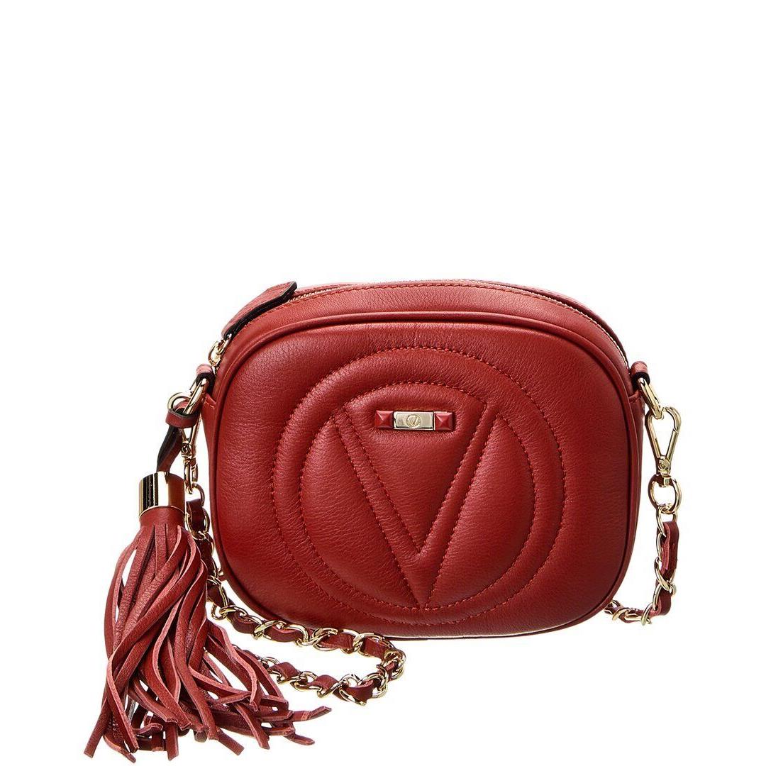 Valentino By Mario Valentino Nina Signature Leather Crossbody Women`s Red