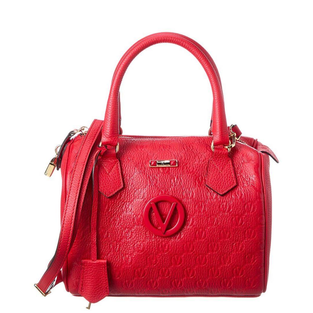 Valentino By Mario Valentino Maggie Dollaro Monogram Leather Shoulder Bag