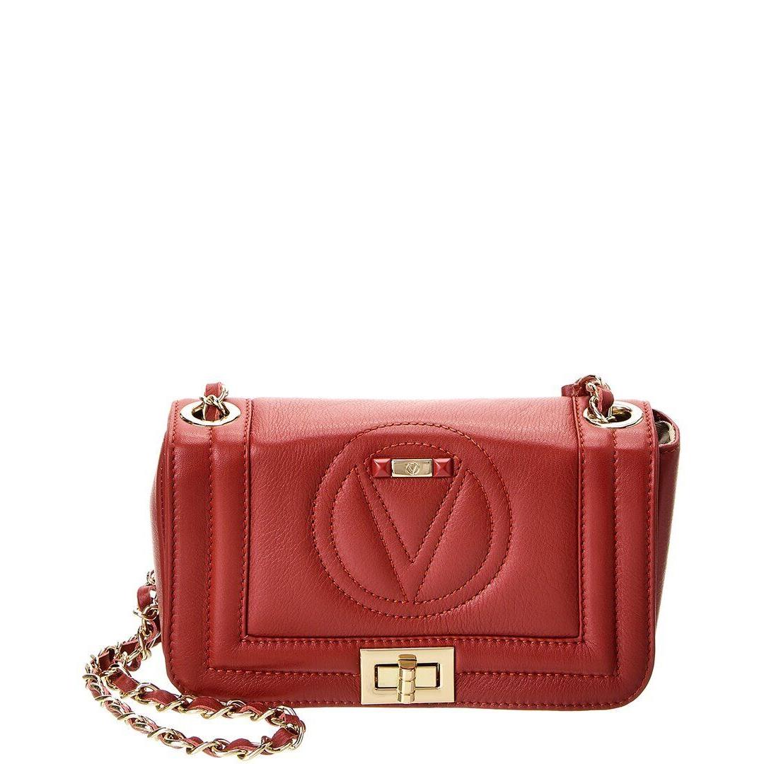 Valentino By Mario Valentino Beatriz Signature Leather Shoulder Bag Women`s Red