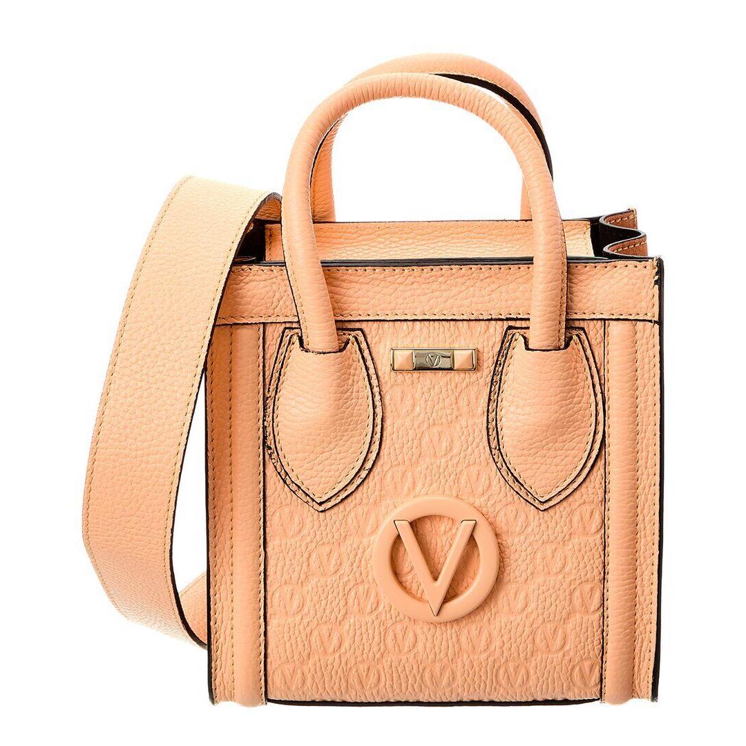 Valentino By Mario Valentino Eva Dollaro Monogram Leather Tote Women`s Pink