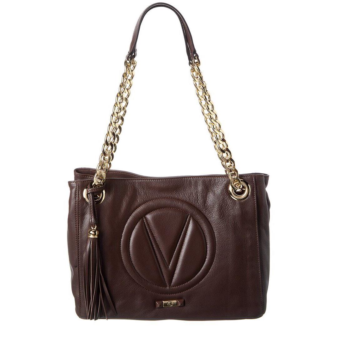 Valentino By Mario Valentino Luisa Signature Leather Shoulder Bag Women`s Brown