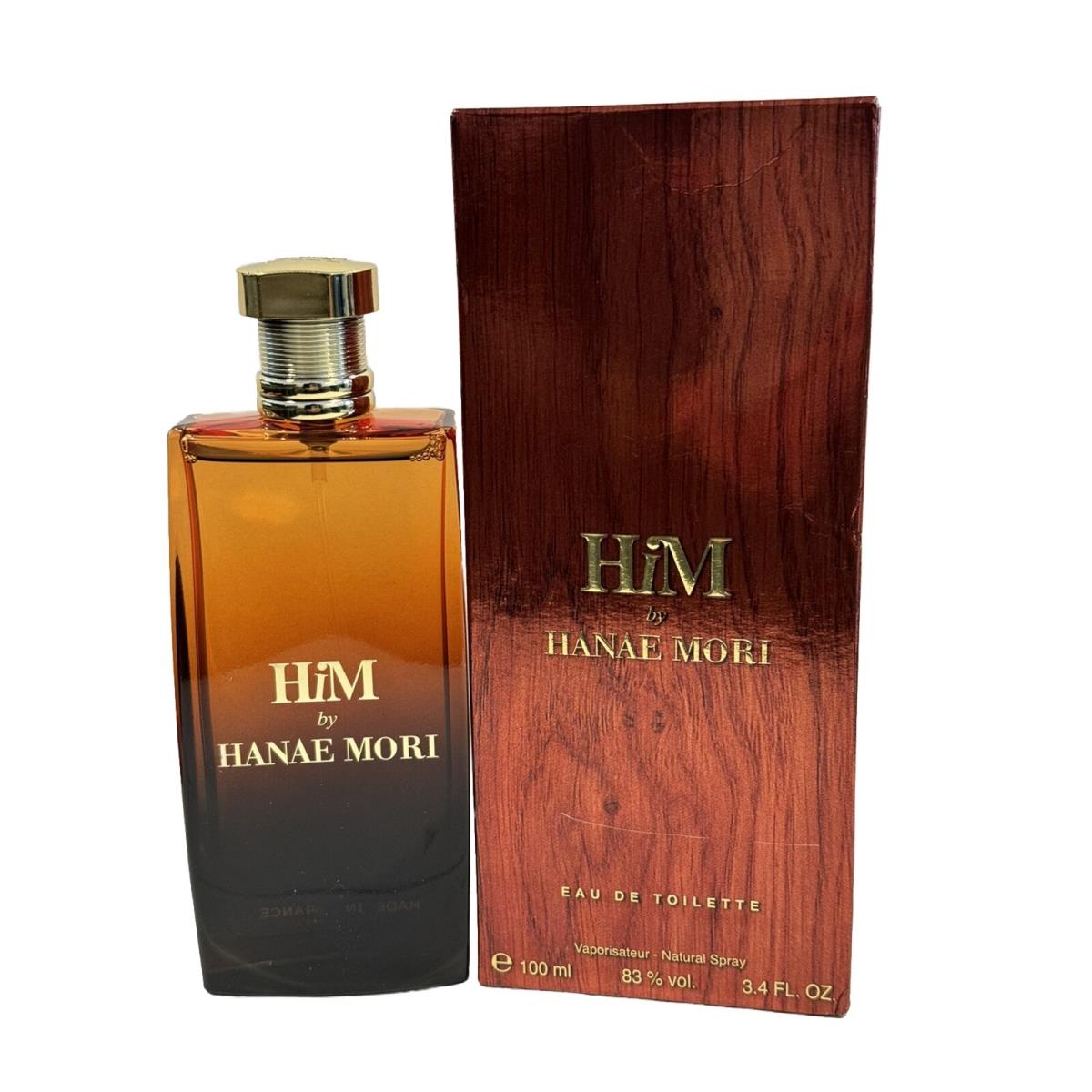 Hanae Mori Him 3.4oz Eau de Toilette Spray For Men