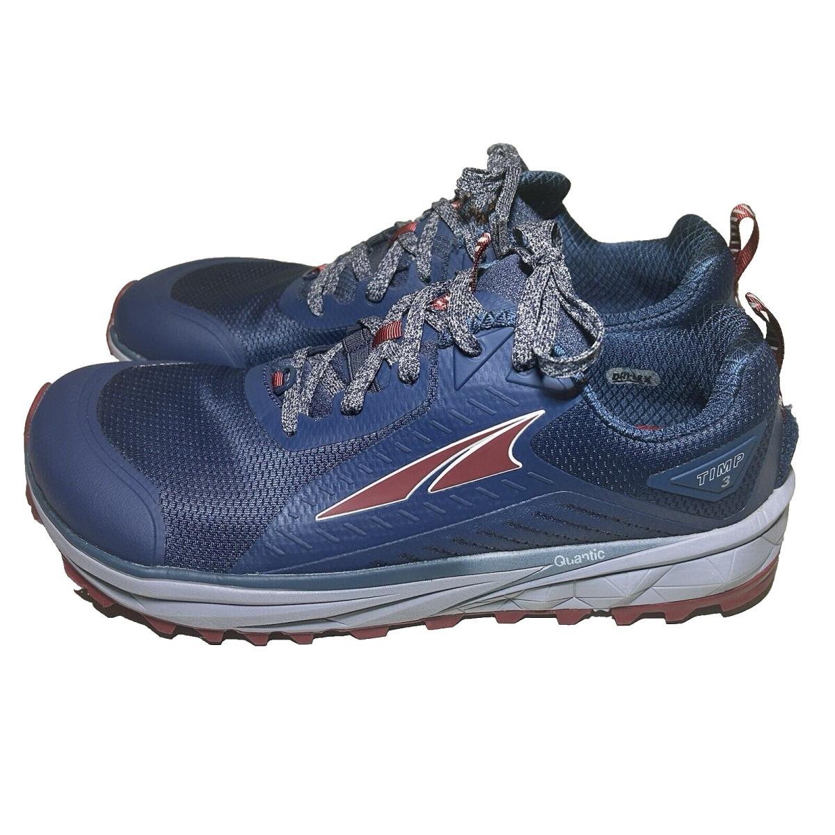 Altra Mens Size 9.5 Timp 3 Trail Running Shoe Majolica Blue Sneaker Hiking Shoe