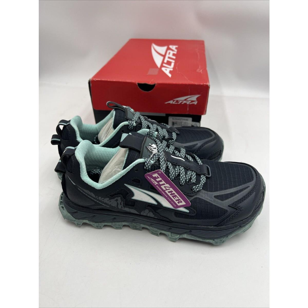 Altra Lone Peak 4.5 Women`s Size 5.5 Trail Running Shoes Navy Crossfit Rare