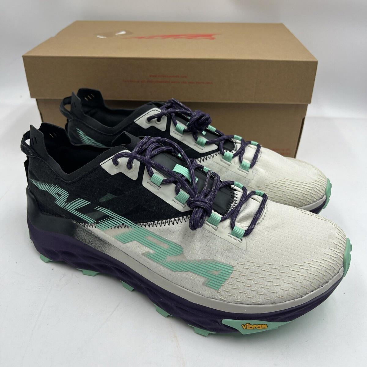 Altra Women`s AL0A548D Mont Blanc Trail Running Shoes Black/green Purple Sz 11