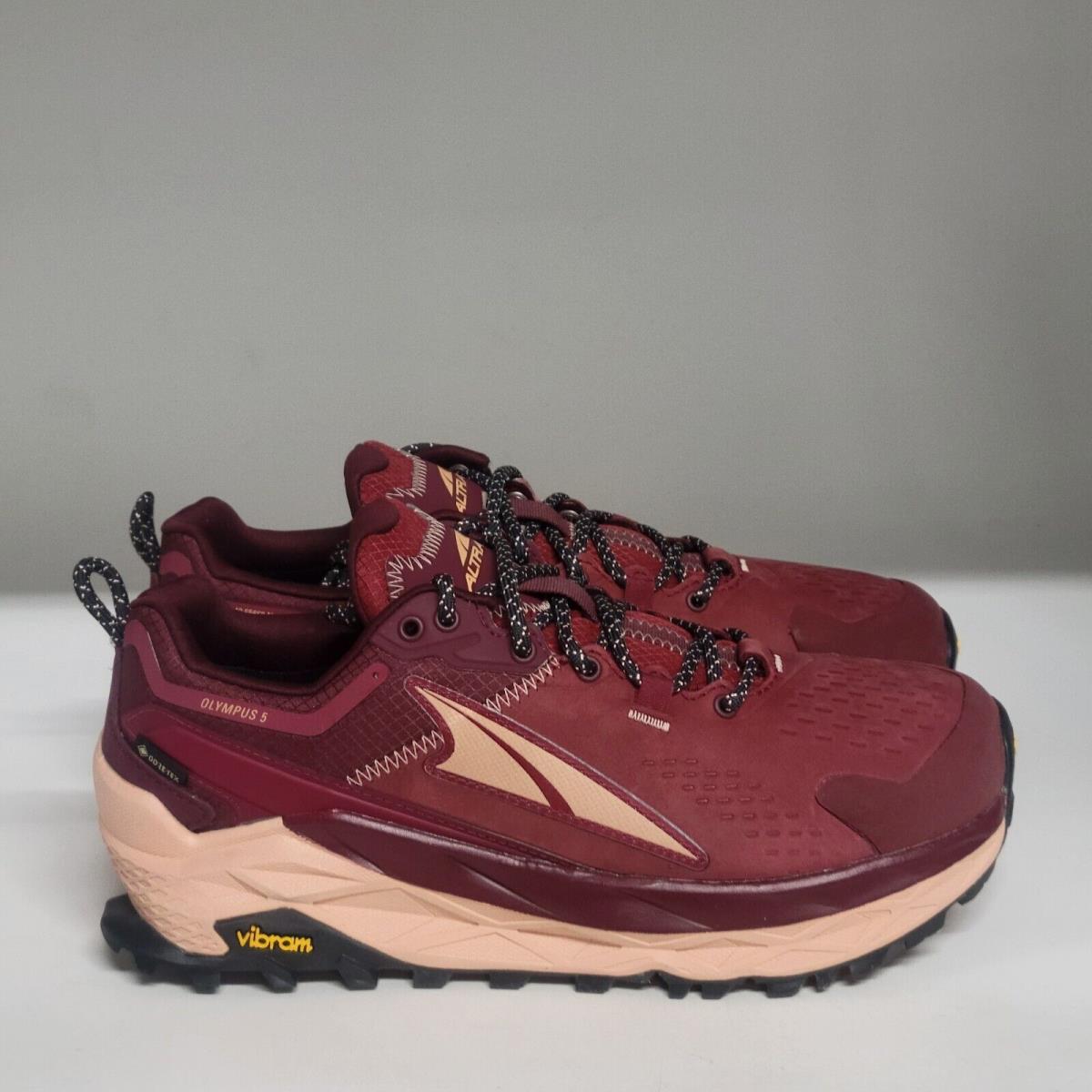 Altra Olympus 5 Hike Low Gtx Maroon Womens Size 9.5M