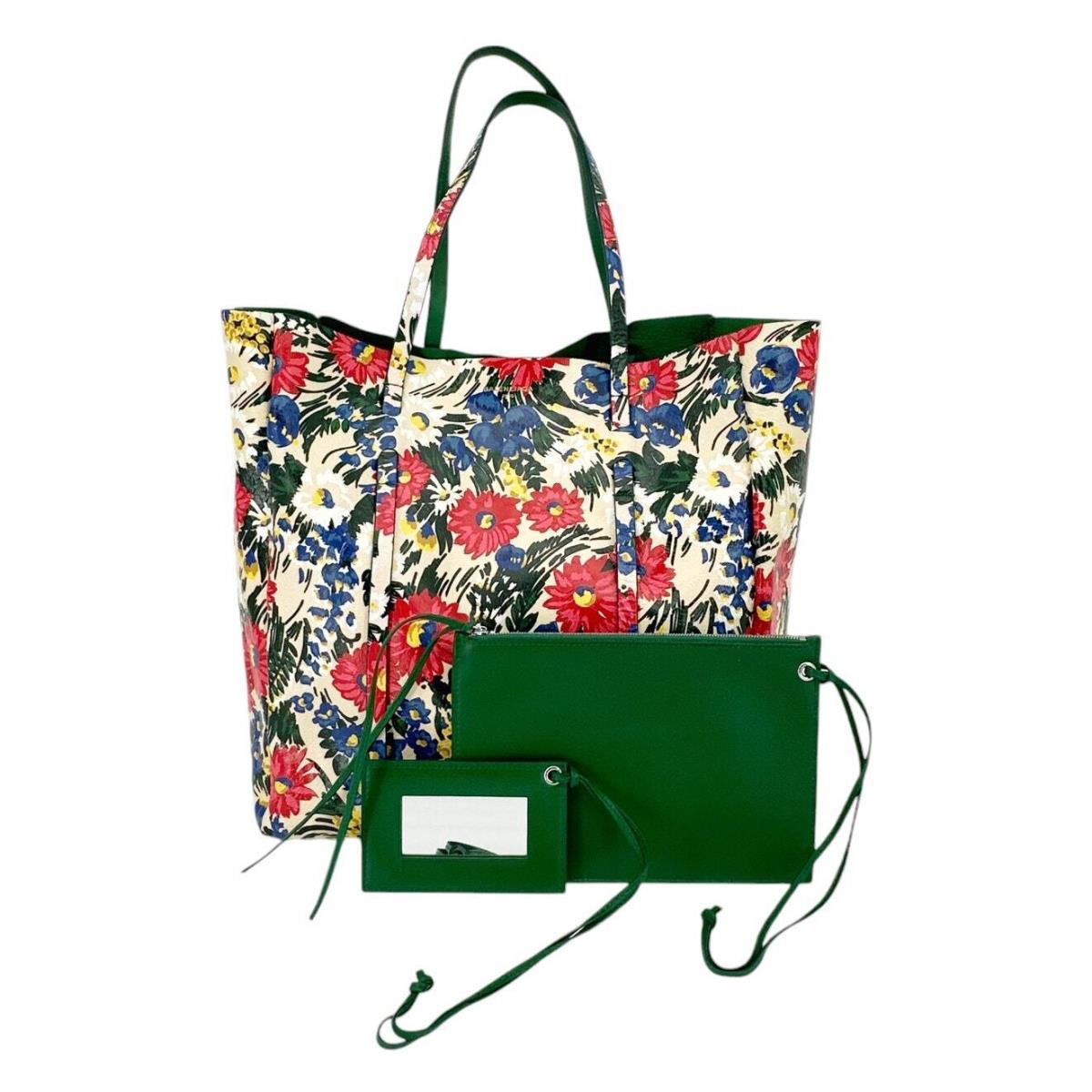 Balenciaga Everyday Floral Leather Tote Bag