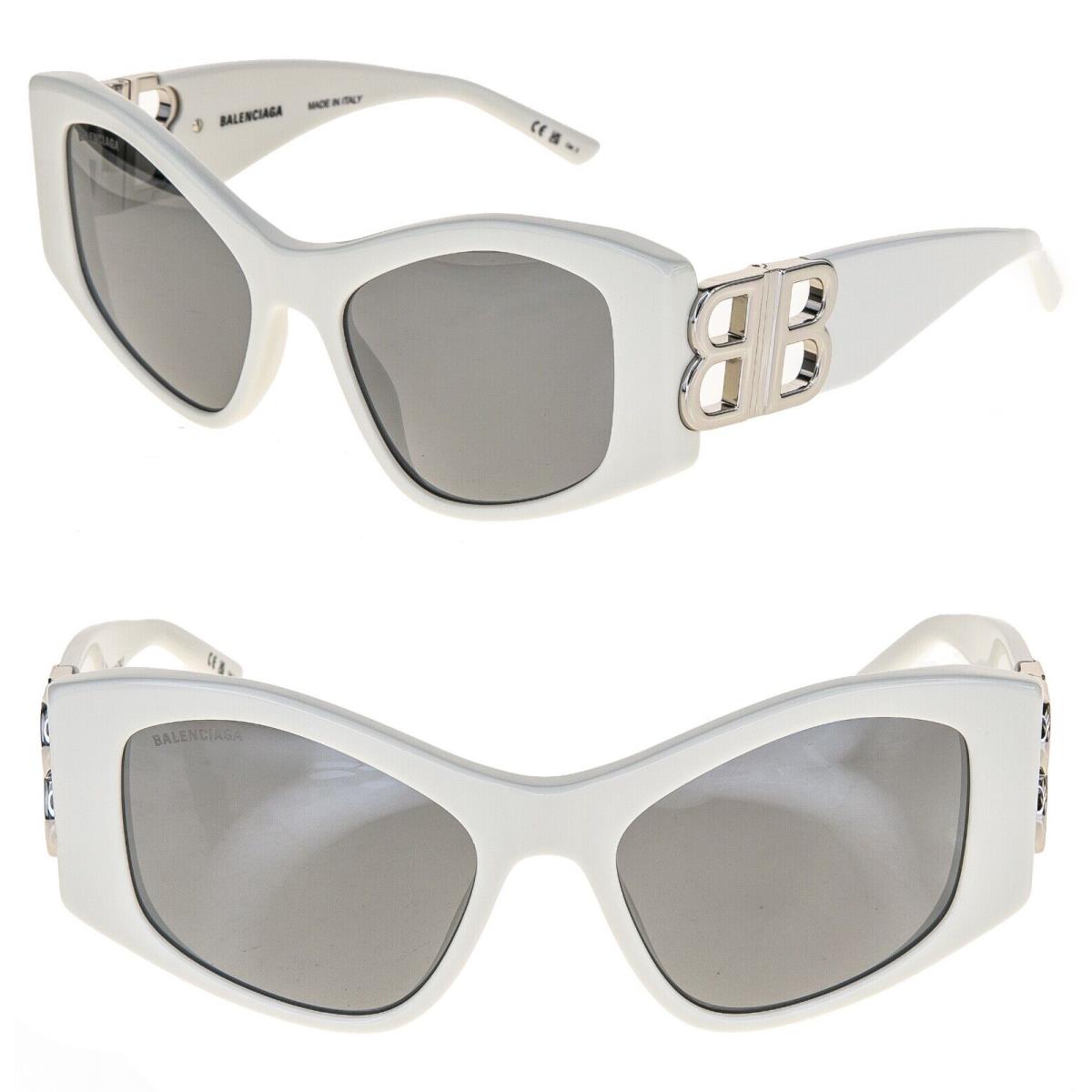 Balenciaga Dynasty XL 0287 White Fashion Geometric Unisex Sunglasses BB0287S 006