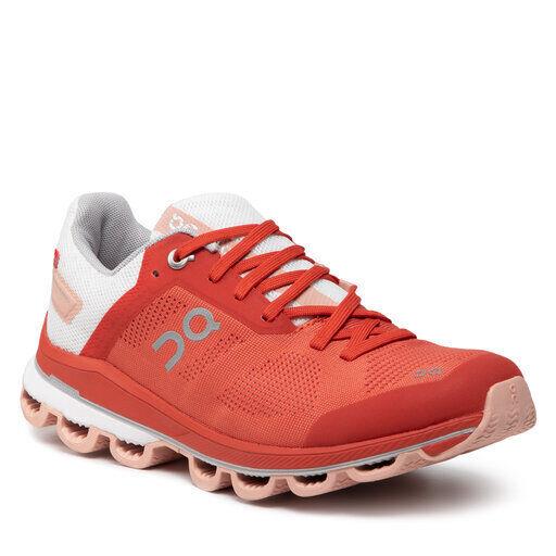 On Running On Cloud Women`s Athletic Sneakers All Colors All Sizes 100%AUTHENTIC Red / White