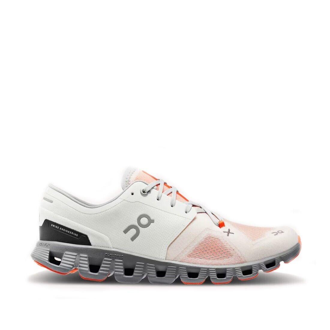 Size 13 - ON Running ON-60.98254 Men`s Cloud X 3 in Ivory Alloy - Medium