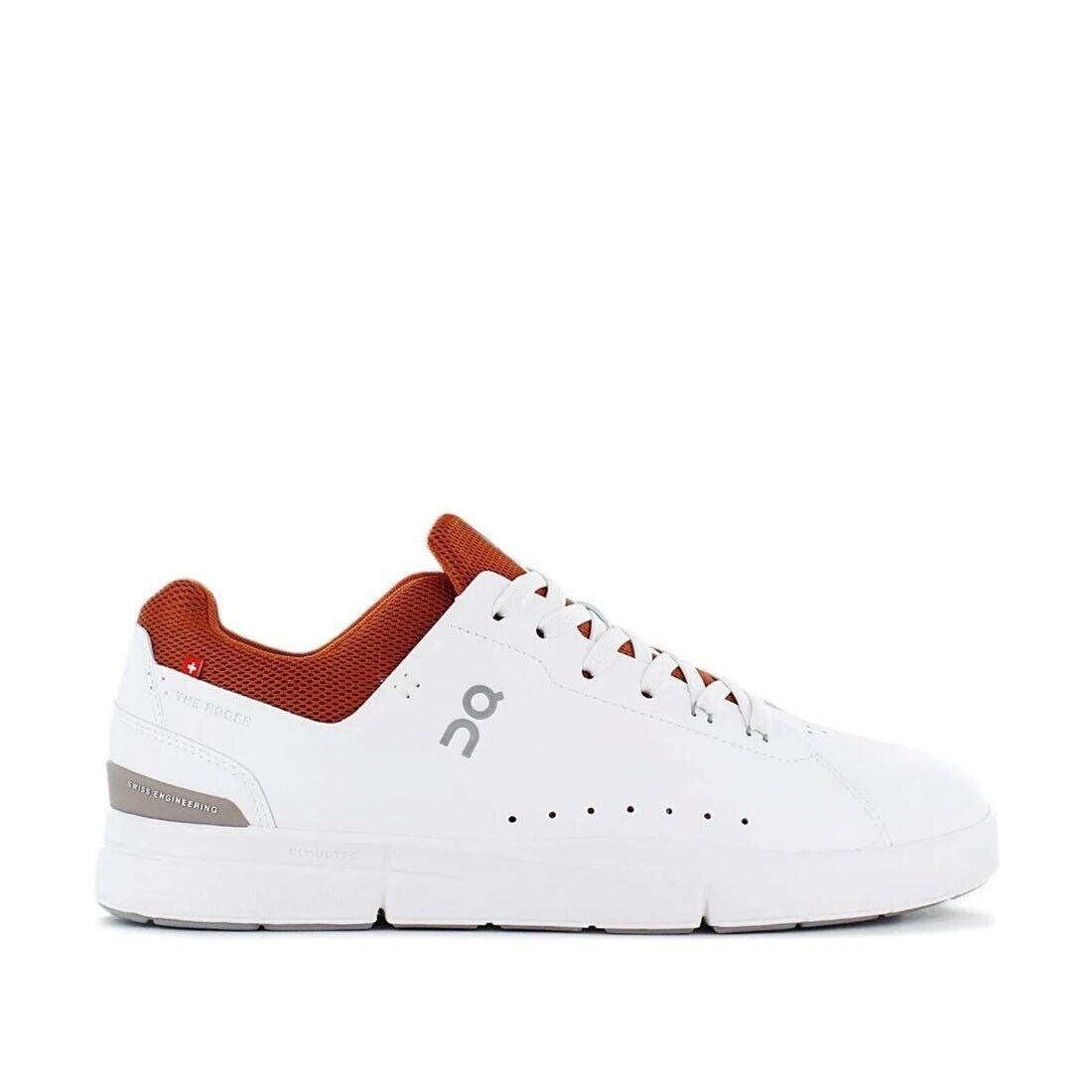 ON Running ON-48.98516 Men`s The Roger Advantage in White/rust