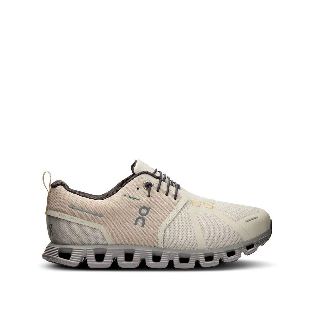 ON Running ON-59.97988 Women`s Cloud 5 Waterproof in Pearl/fog - Medium