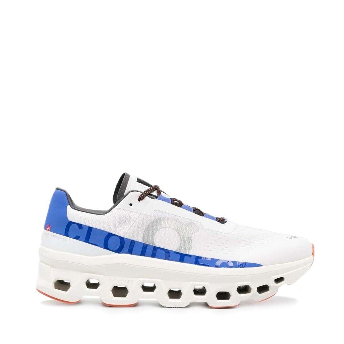 Size 12.5 - ON Running ON-61.98653 Men`s Cloudmonster in Frost/cobalt - Medium