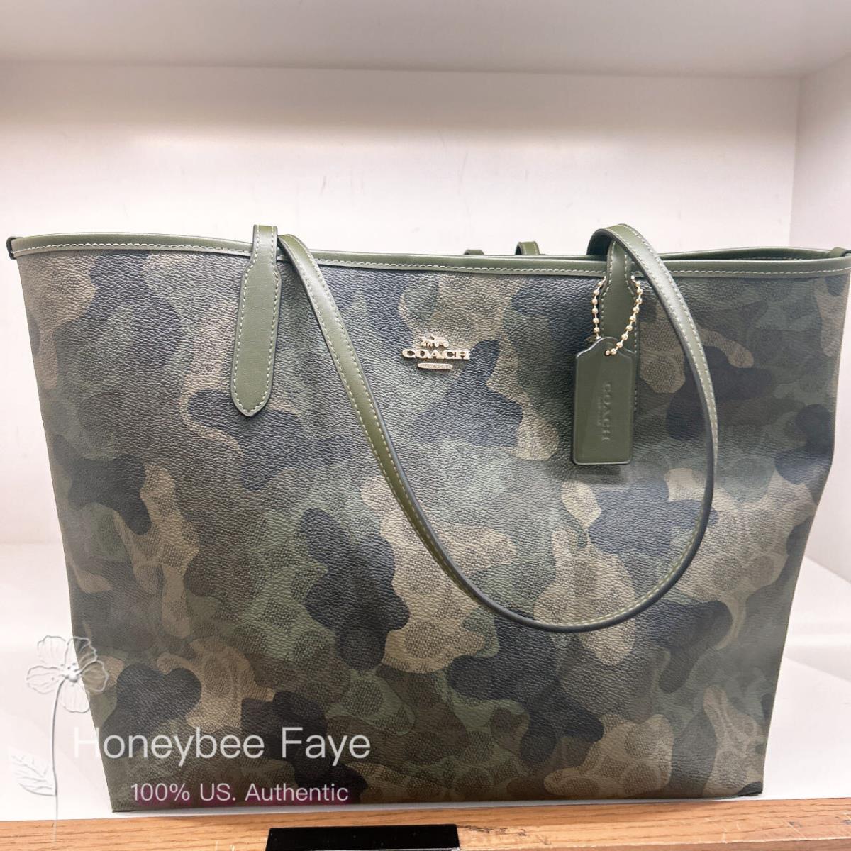 Coach City Tote Bag In Signature Camo cv953 Tote