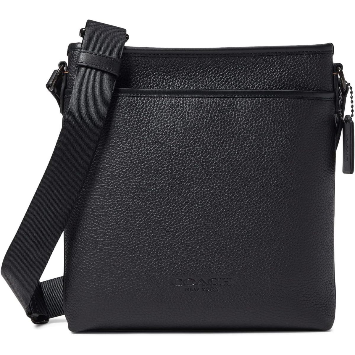 Coach Men`s Gotham Slim Crossbody Bag in Pebble Leather