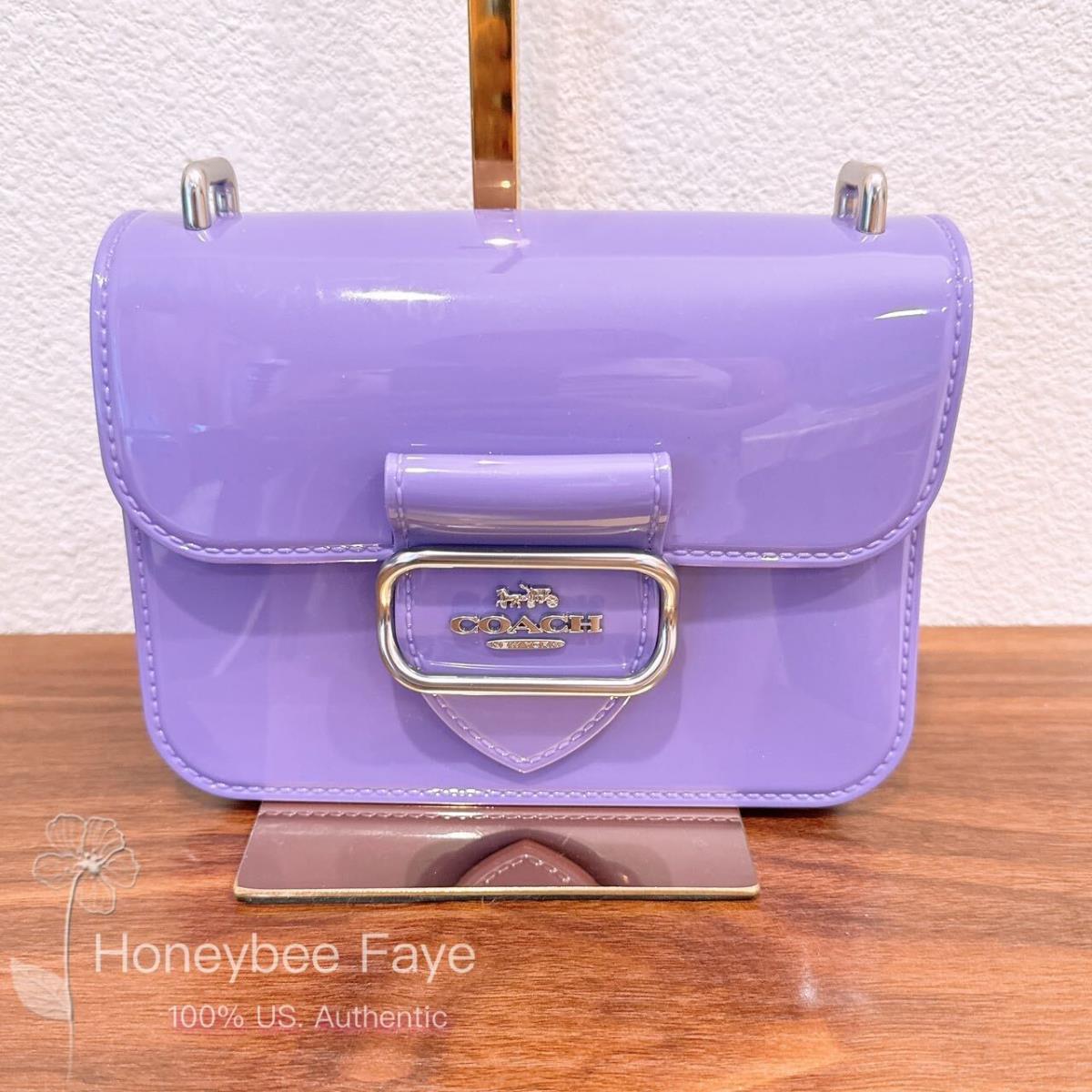 Coach Jelly Morgan Square Crossbody Bag CR287 SILVER/LIGHT VIOLET