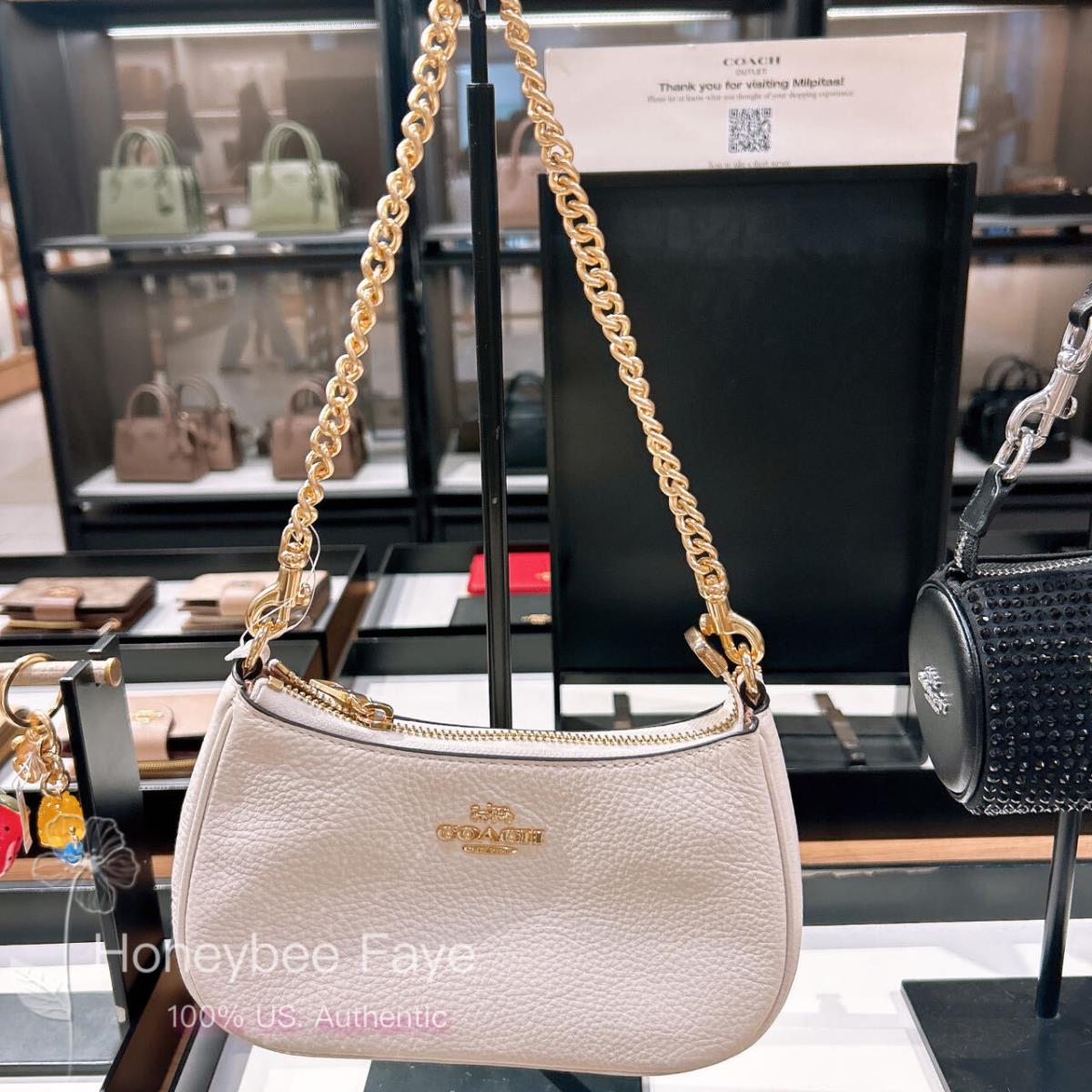 Coach Teri Mini Crossbody Bag CW309 Gold/Chalk