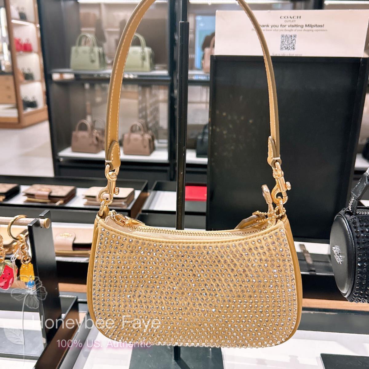 Coach Teri Mini Crossbody Bag CW322 Gold/Yellow Gold