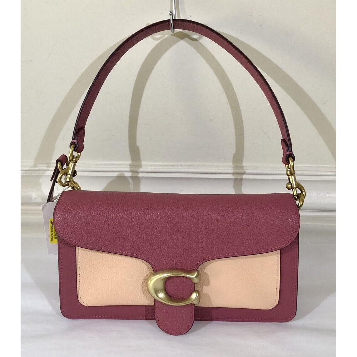 Coach Tabby Fold Colorblock Shoulder Bag Rouge Multi