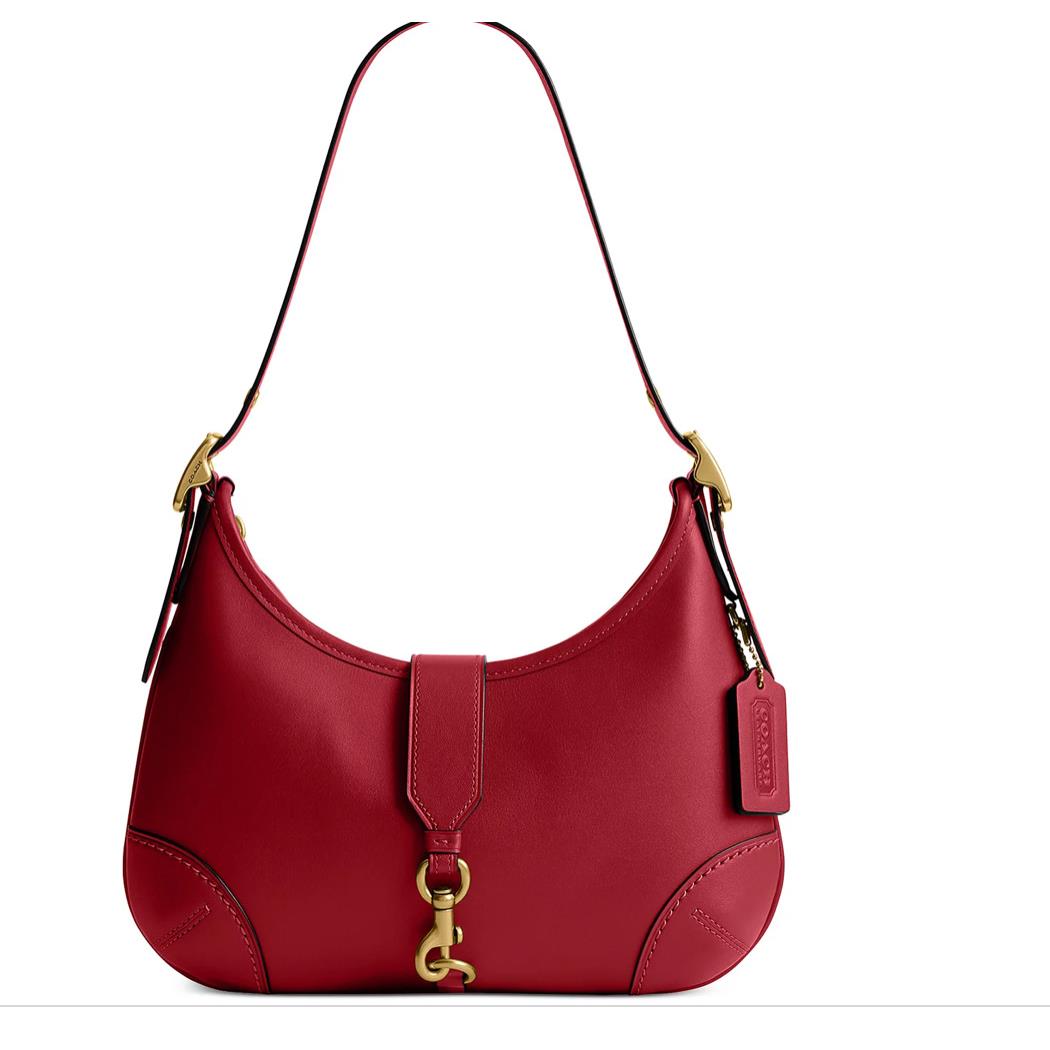 Coach The Coach Originals Glovetanned Leather Small Hamptons Hobo :B4/RUBY