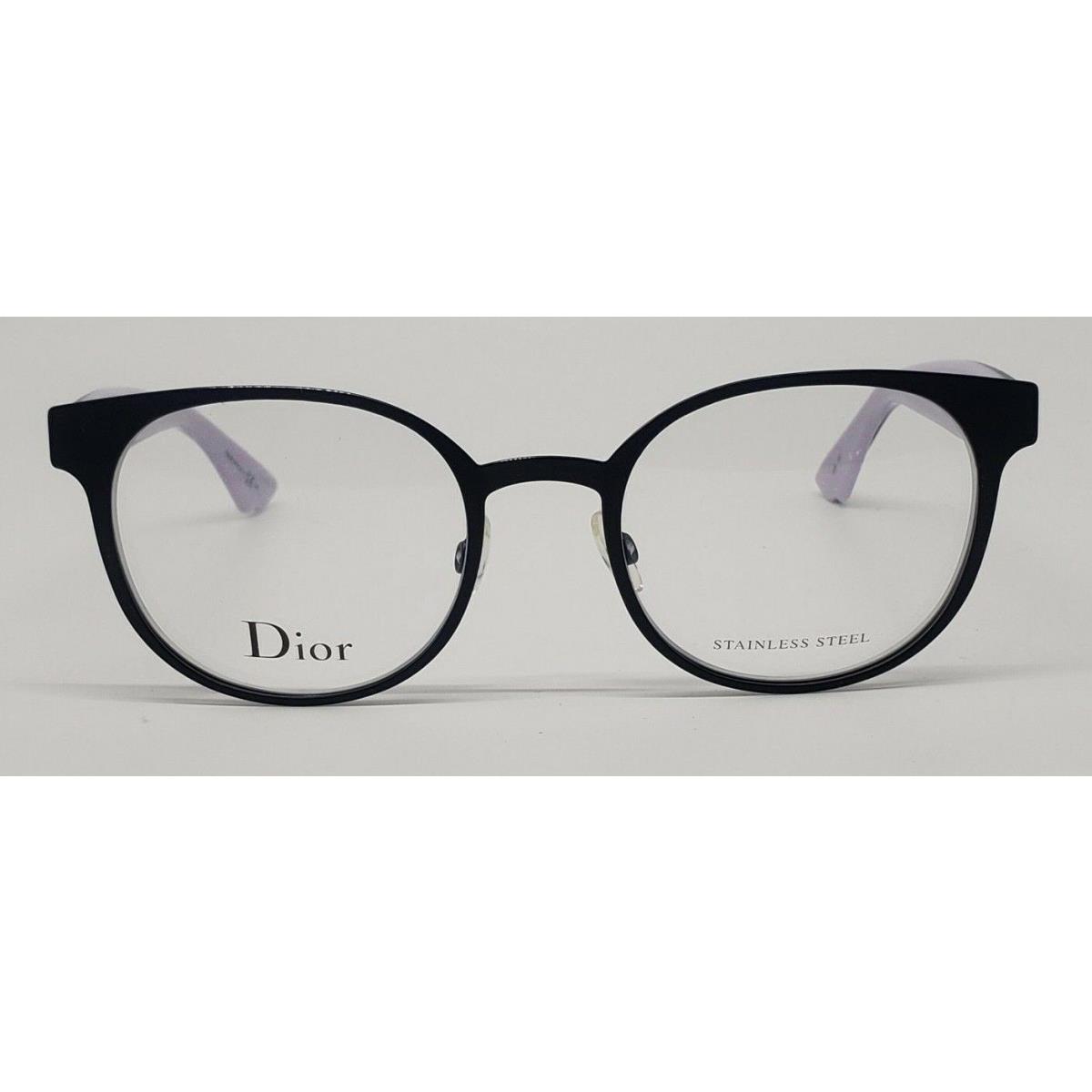 Christian Dior CD3781 Purple Mjk Round Metal Eyeglasses Frame 50-20-145 Italy RX