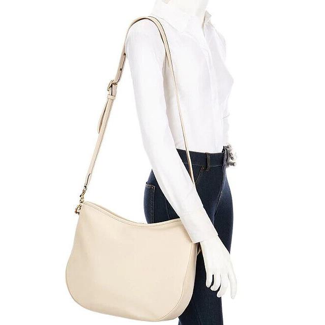 Coach Soft Tabby Hobo Ivory Leather Shoulder Bag C6340