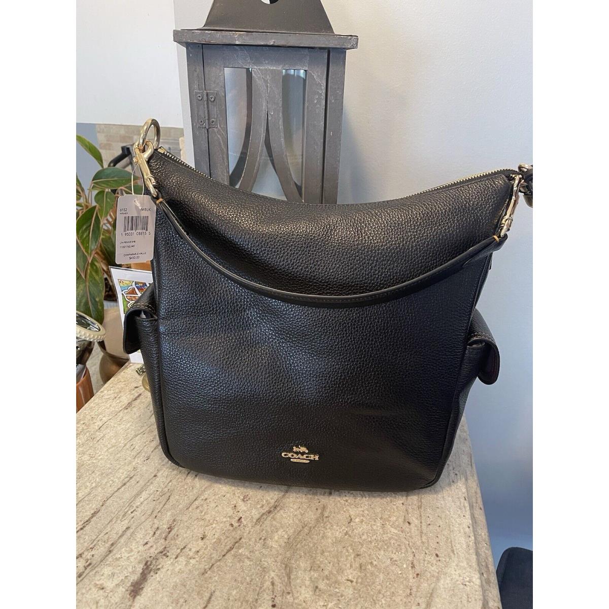 Coach Black Leather Penne Bag 6152