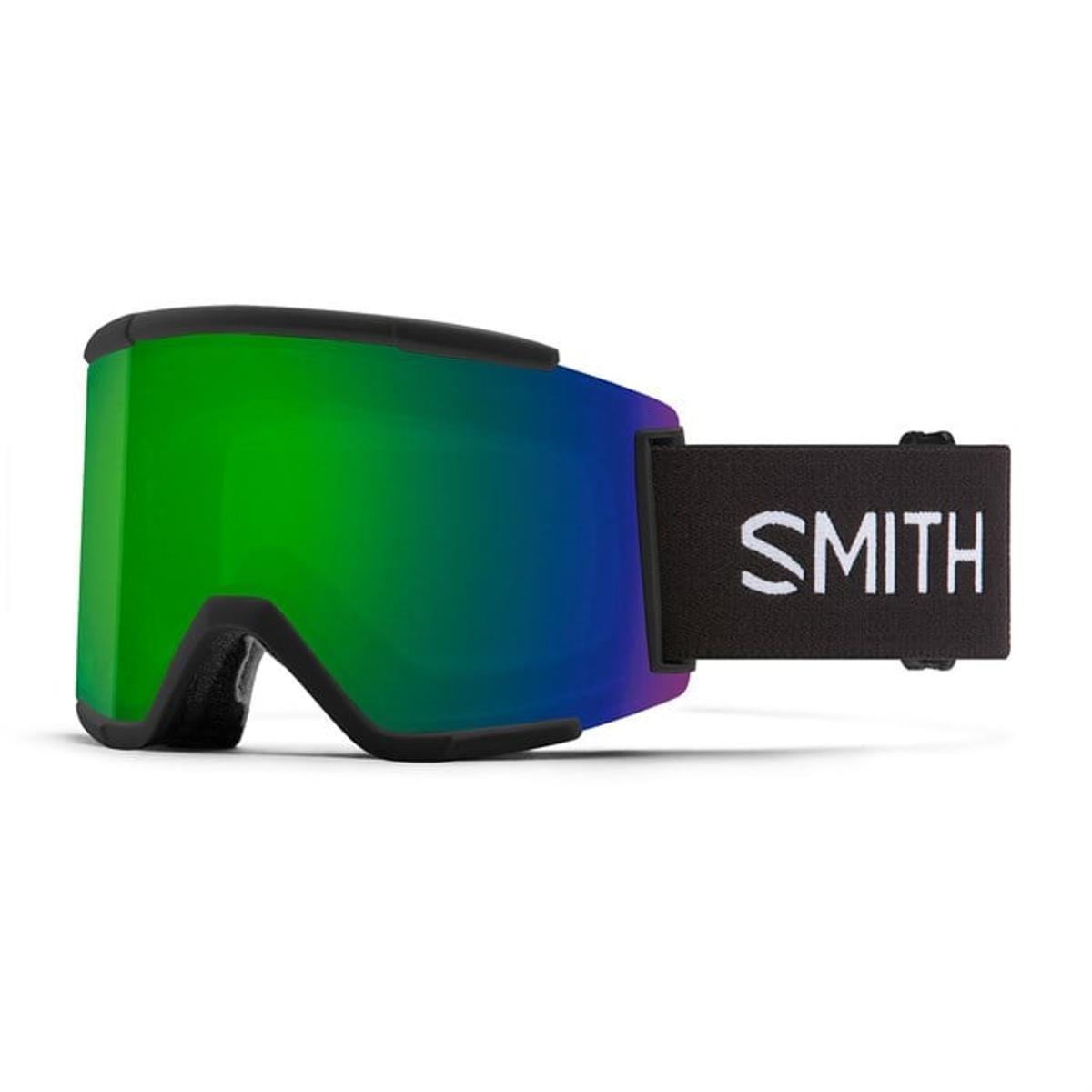 Smith Squad Xl Snow Goggles 2025 L9847347 Black w/ChromaPop Sun Green Mirror Lens +