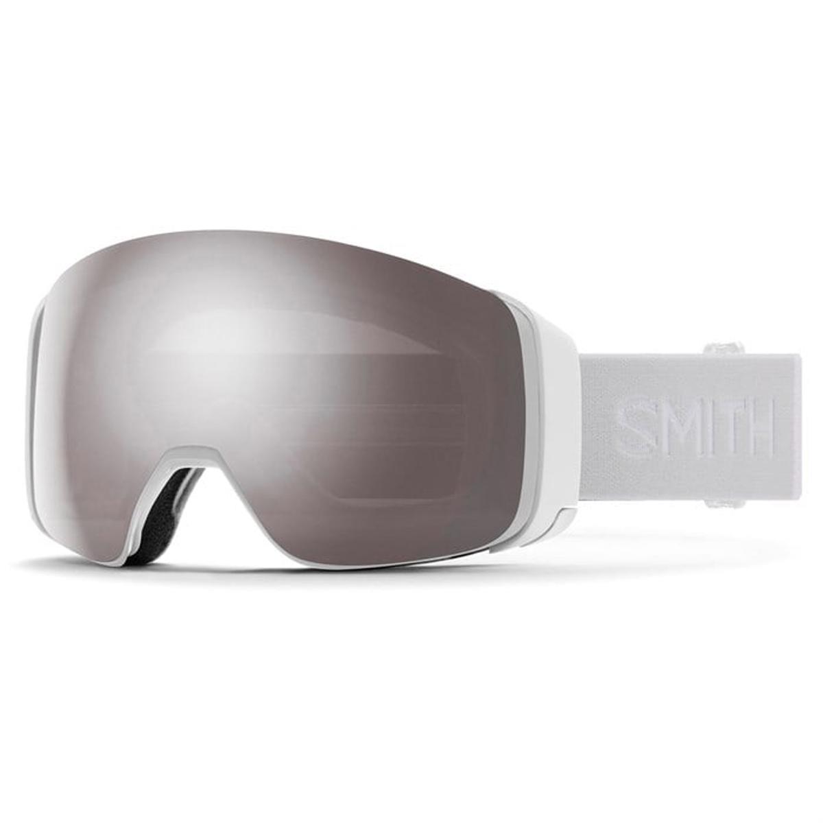 Smith 4D Mag Snow Goggles Crimson Glitch Hunter w/ Chromapop Everyday Red White Vapor w/ChromaPop Sun Platinum Mirror Lens +