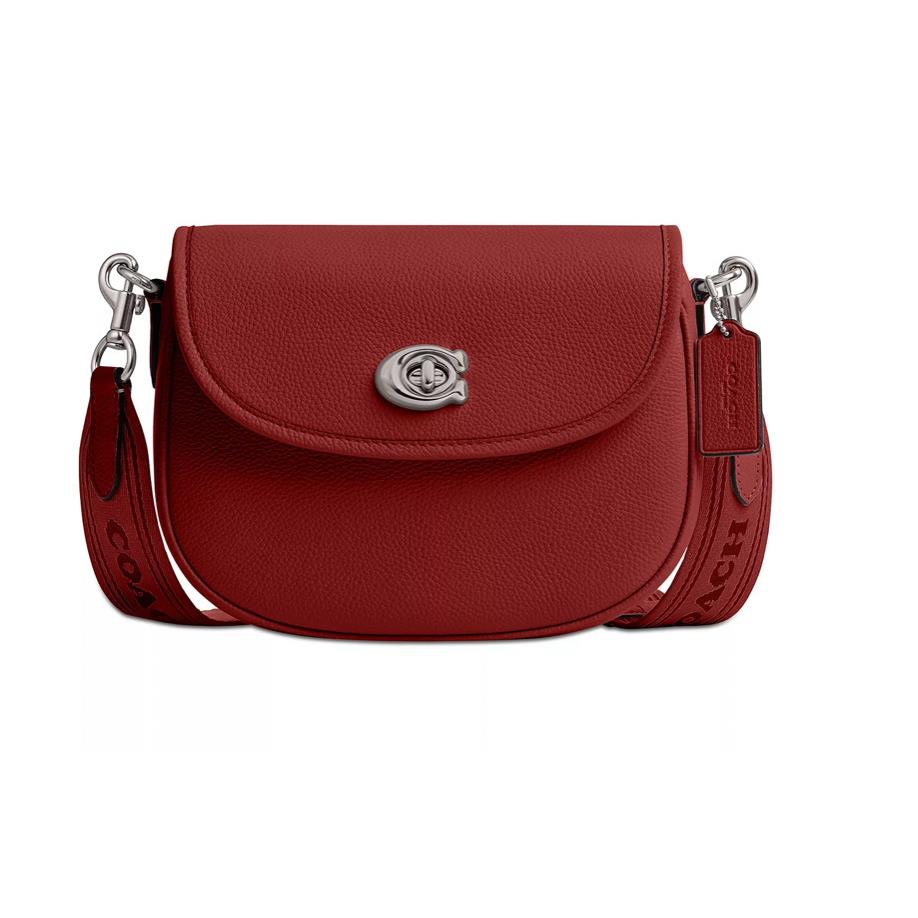 Coach Willow Saddle Bag with Interchangeable Leather and Web Strap