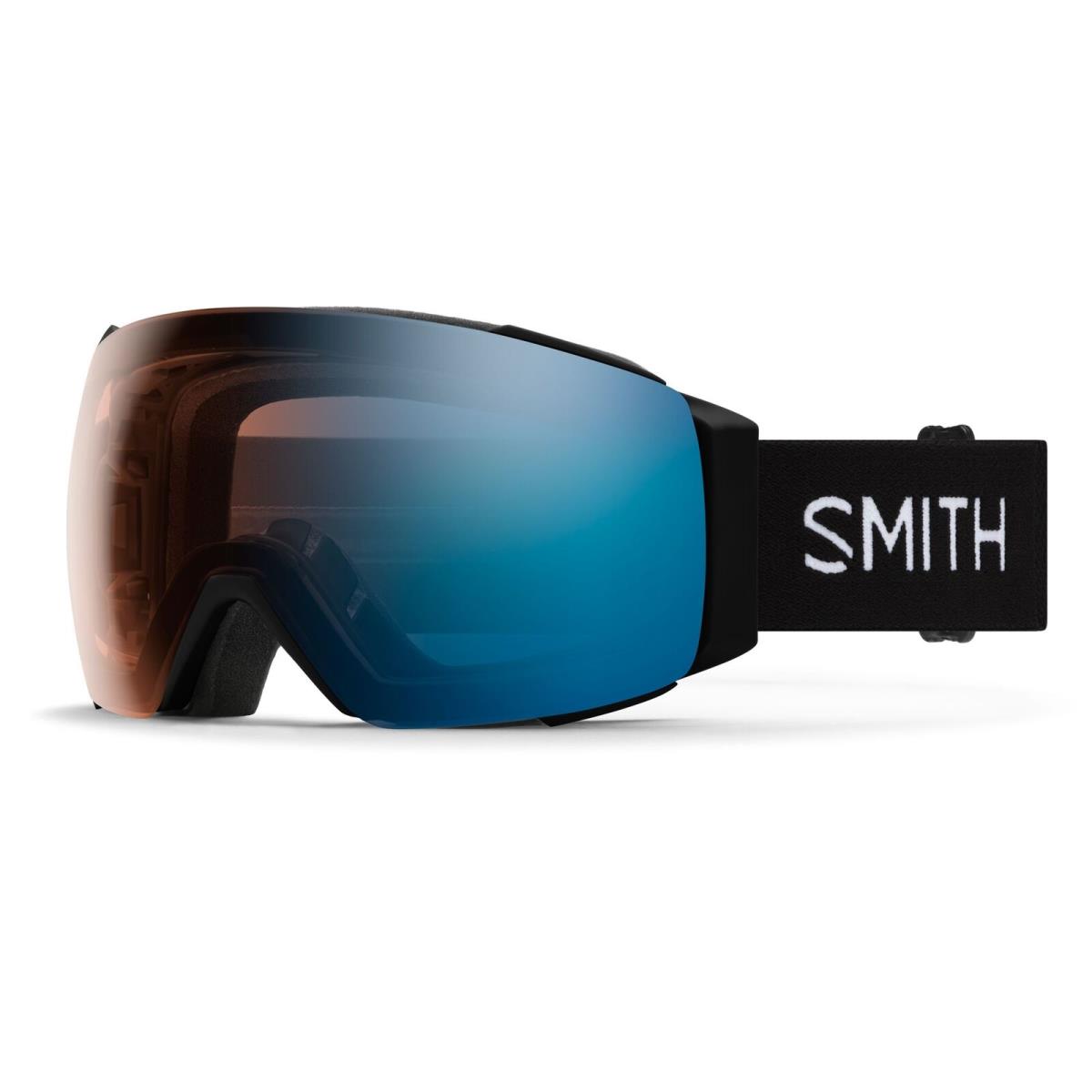 Smith I/o Mag Snow Goggles Black Frame Chromapop Pro Photochromic Blue Mirror