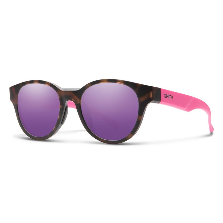 Smith Snare Matte Havana Violet Mirror Carbonic Ryu TE Sunglasses